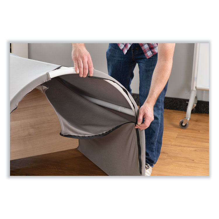 Roam Touchdown Workstation, 33" x 30" x 51.5", Beech/Dark Gray