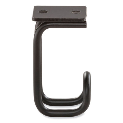 Table Hooks, 1.25 x 1.75 x 3.25, Black, 6/Pack