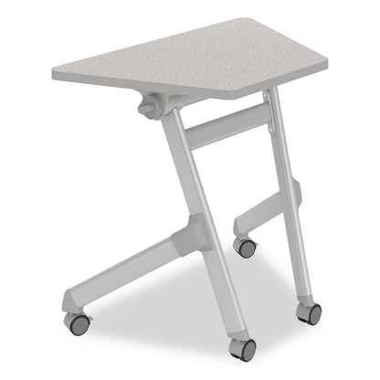Learn Nesting Trapezoid Desk, 32.83" x 22.25" to 29.5", Gray