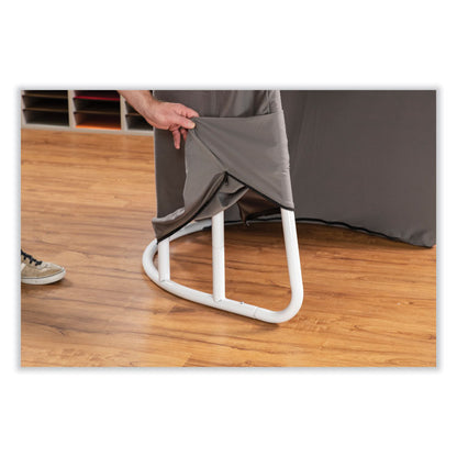 Roam Touchdown Workstation, 33" x 30" x 51.5", Beech/Dark Gray