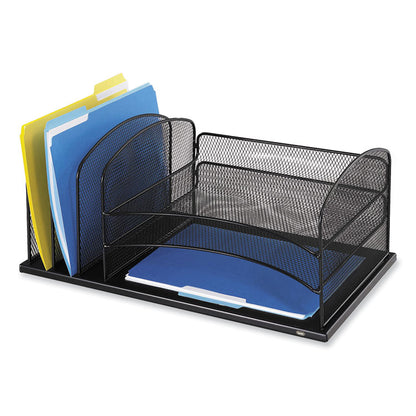 Powered Onyx Three Horizontal and Three Upright Sections, Letter Size Files, 19.5 x 11.5 x 8.25