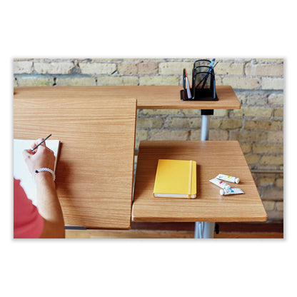 Height-Adjustable Split Level Drafting Table, Rectangular/Square, 47.25 x 29.75 x 26 to 37.25, Medium Oak