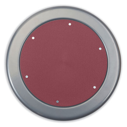 6800 Series Height Adjustable Metal Seat Stool, Supports Up to 300 lb, 18" to 24" Seat Height, Burgundy Seat, Black Base