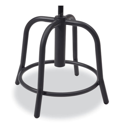 6800 Series Height Adjustable Metal Seat Stool, Supports Up to 300 lb, 18" to 24" Seat Height, Persian Blue Seat/Black Base