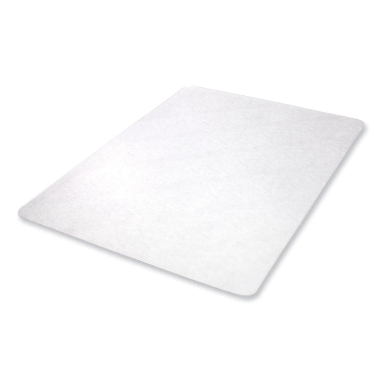 EconoMat Non-Studded All Day Use Chair Mat for Hard Floors, Rectangular, 45" x 53", Clear, Ships Flat
