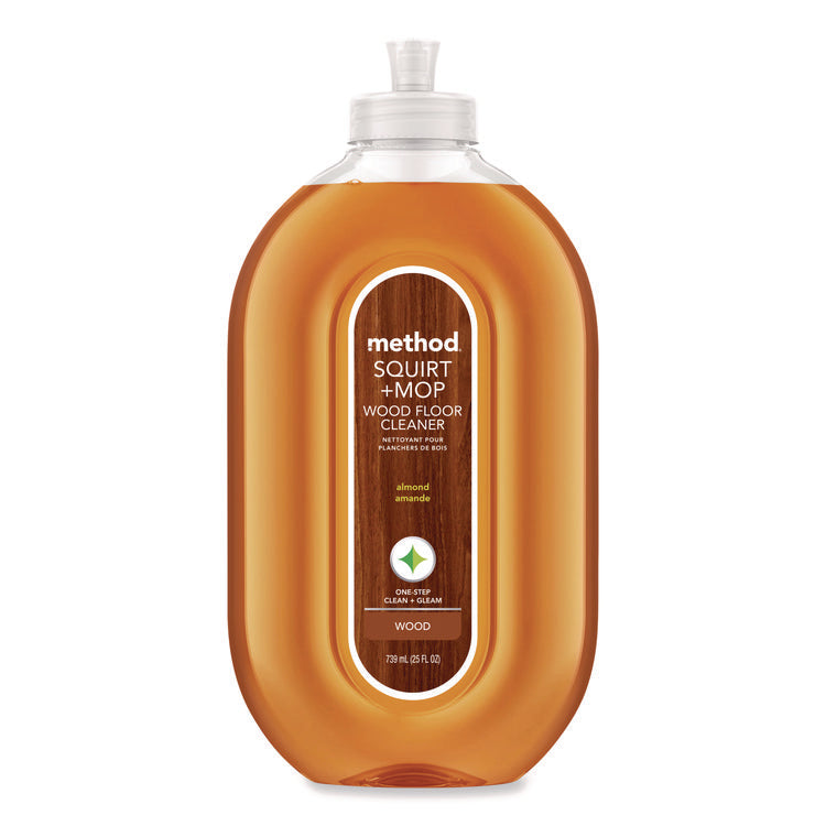 Squirt + Mop Wood Floor Cleaner, Almond Scent, 25 oz Squirt Bottle, 6/Carton