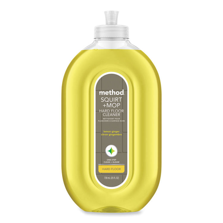 Squirt + Mop Hard Floor Cleaner, 25 oz Spray Bottle, Lemon Ginger Scent, 6/Carton