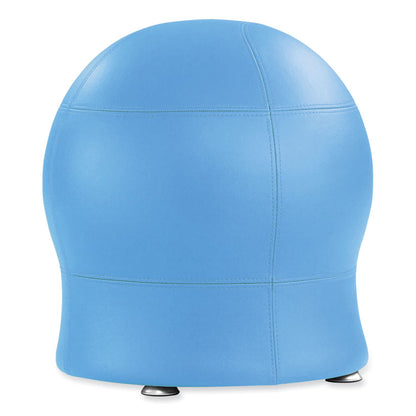 Zenergy Ball Chair, Backless, Supports Up to 250 lb, Baby Blue Vinyl