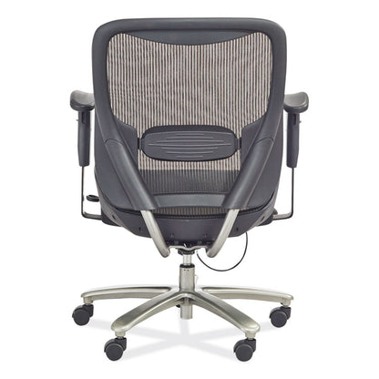 Lineage Big and Tall All-Mesh Task Chair, Supports Up to 400 lb, 19.5" to 23.25" Seat Height, Black Seat, Chrome Base