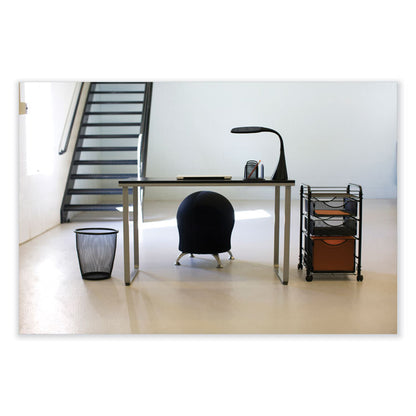 Zenergy Ball Chair, Backless, Supports Up to 250 lb, Blue Fabric