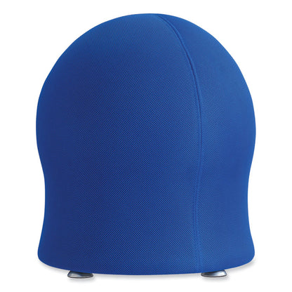 Zenergy Ball Chair, Backless, Supports Up to 250 lb, Blue Fabric
