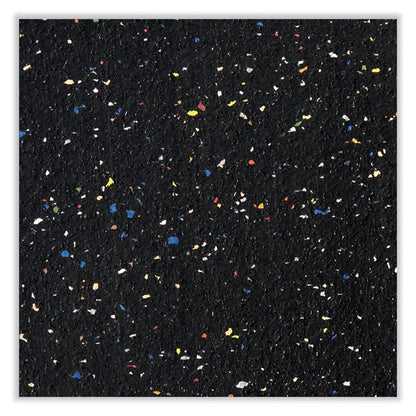 Aluminum-Frame Recycled Rubber Bulletin Boards, 96.5" x 48.5", Confetti Surface, Satin Aluminum Frame