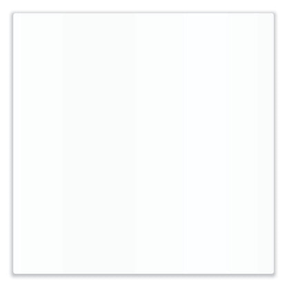 Aria Low-Profile Frameless Magnetic Glassboard, 48" x 36", White Surface