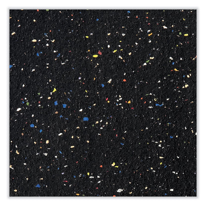 Aluminum-Frame Recycled Rubber Bulletin Boards, 60.5" x 36.5", Confetti Surface, Satin Aluminum Frame
