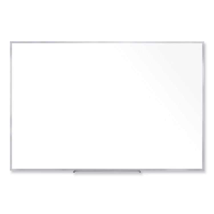 Non-Magnetic Whiteboard with Aluminum Frame, 72.63" x 48.47", White Surface, Satin Aluminum Frame