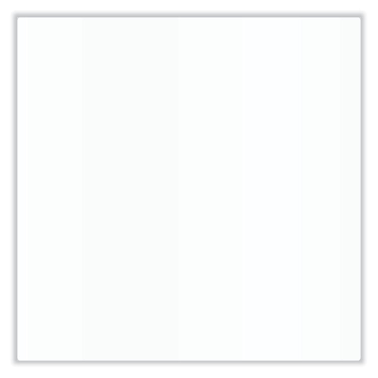 Aria Low-Profile Frameless Magnetic Glassboard, 72" x 48", White Surface