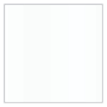 Aria Low-Profile Frameless Magnetic Glassboard, 72" x 48", White Surface