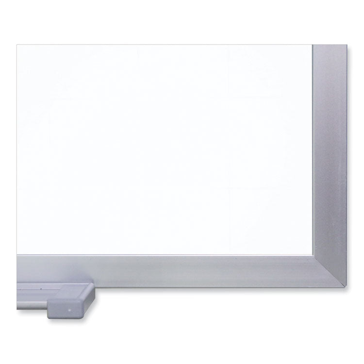Magnetic Porcelain Whiteboard with Aluminum Frame, 48.5" x 36.5", White Surface, Satin Aluminum Frame