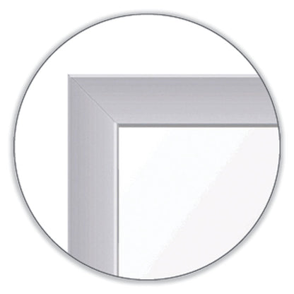 Non-Magnetic Whiteboard with Aluminum Frame, 36" x 23.81", White Surface, Satin Aluminum Frame
