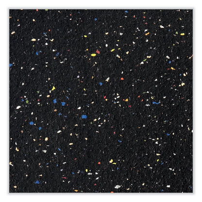 Aluminum-Frame Recycled Rubber Bulletin Boards, 144.5" x 48.5", Confetti Surface, Satin Aluminum Frame