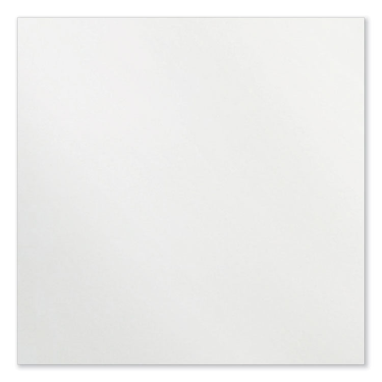 Coda Low Profile Circular Non-Magnetic Glassboard, 24" x 24", White Surface