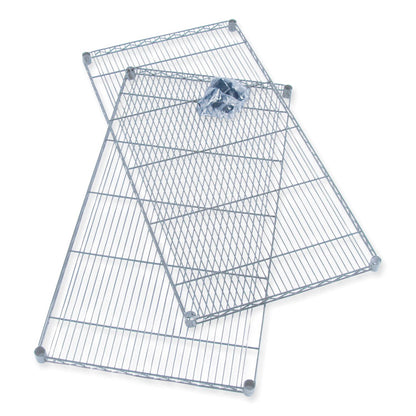Industrial Extra Shelf Pack, 36w x 18d x 1.5h Steel, Metallic Gray, 2/Pack