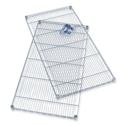 Industrial Extra Shelf Pack, 48w x 18d x 1.5h, Steel, Metallic Gray, 2/Pack