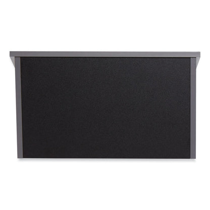 Tabletop Lectern, 23.75 x 19.87 x 13.75, Black