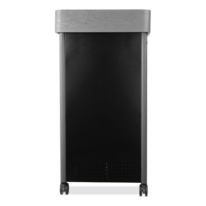 Greystone Lectern, 23.5 x 19.25 x 45.5, Charcoal Gray