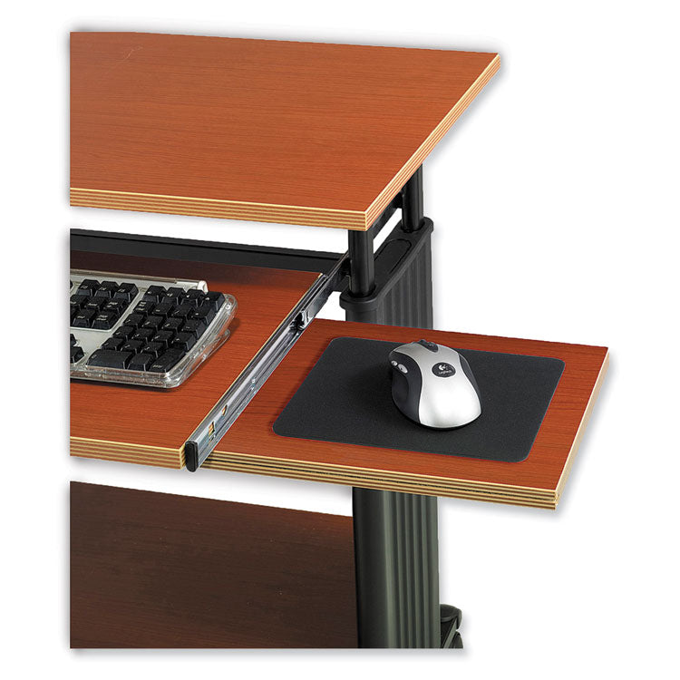 Muv Standing Desk, 29.5" x 22" x 45", Cherry