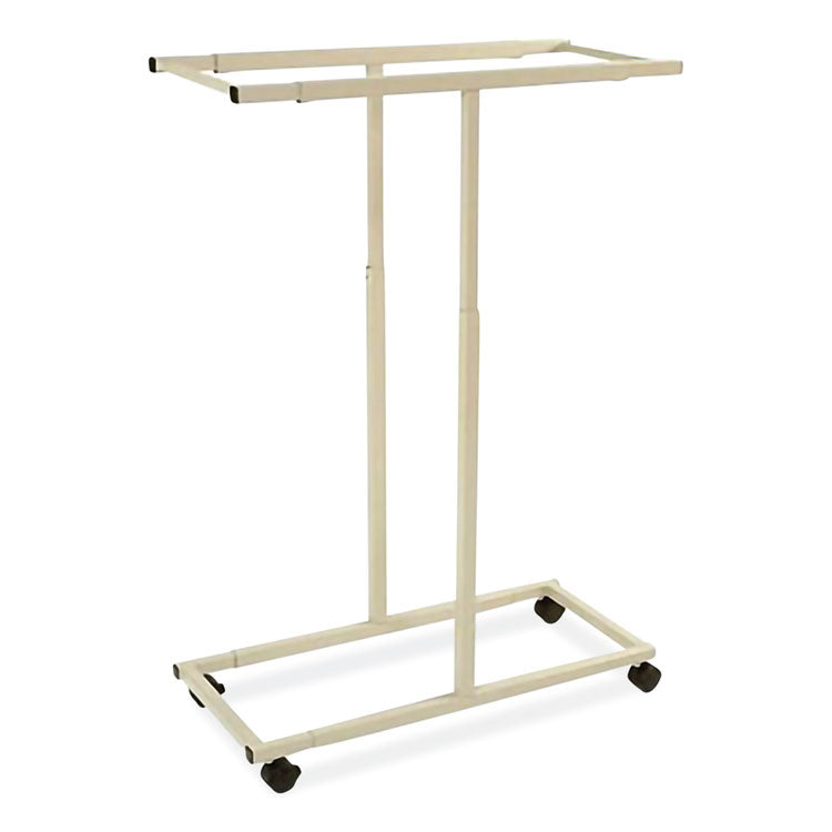 Mobile Vertical File, 12 Hanging Clamps, 39.25w x 16d x 52h, Tan