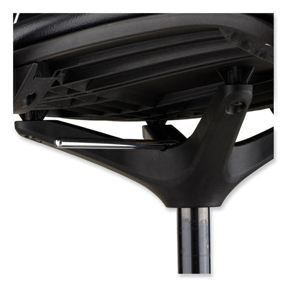 Shell Extended-Height Chair, Supports Up to 275 lb, 22" to 32" Seat Height, Black Seat, Black Back, Black Base