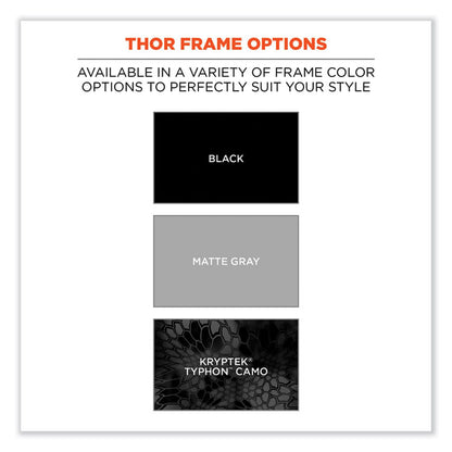 Skullerz Thor Safety Glasses, Black Full Frame, Smoke Dual Lens