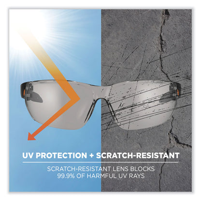 Skullerz Vali Frameless Safety Glasses, Fog-Off Technology, Frameless, Clear Single I/O Lens