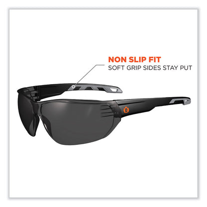 Skullerz Vali Frameless Safety Glasses, Fog-Off Technology, Frameless, Smoke Single Lens