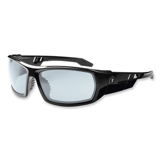 Skullerz Odin Safety Glasses, Fog-Off Technology, Black Full Frame, Clear Dual I/O Lens