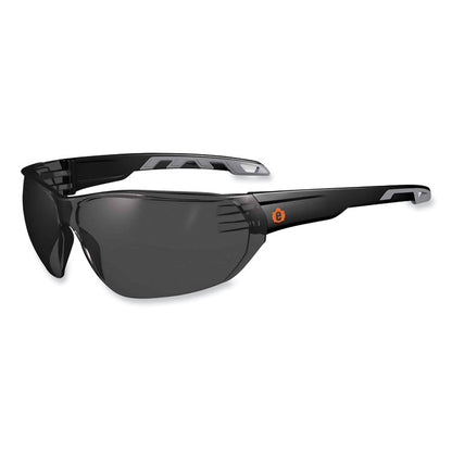 Skullerz Vali Frameless Safety Glasses, Fog-Off Technology, Frameless, Smoke Single Lens