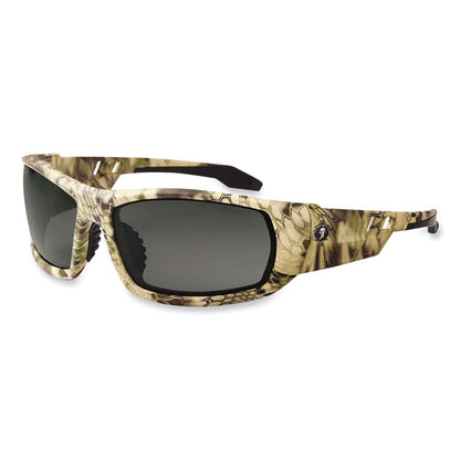 Skullerz Odin Safety Glasses, Fog-Off Technology, Kryptek Highlander Full Frame, Smoke Dual Lens