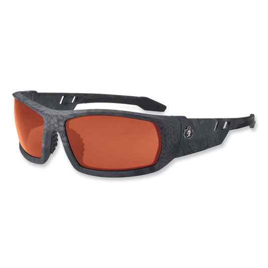 Skullerz Odin Safety Glasses, Kryptek Typhon Full Frame, Copper Dual Lens