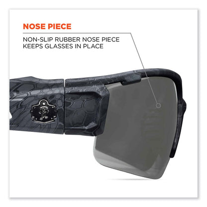 Skullerz Dagr Safety Glasses, Kryptek Highlander Half Frame, Smoke Single Lens
