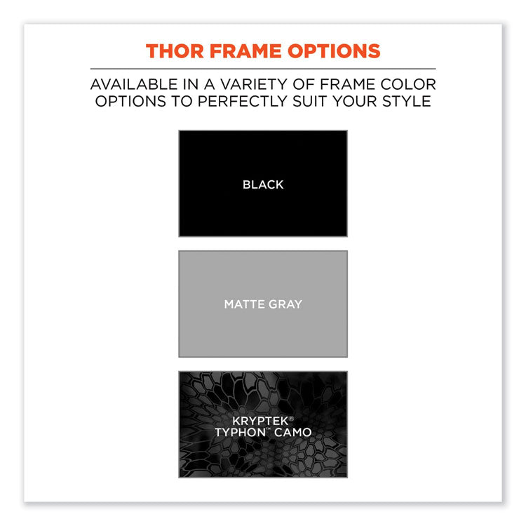 Skullerz Thor Safety Glasses, Black Full Frame, Polarized Smoke Dual Lens
