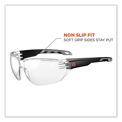 Skullerz Vali Frameless Safety Glasses, Fog-Off Technology, Frameless, Clear Single Lens