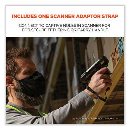 Squids 3135 Barcode Scanner Belt with Hook + Adaptor Strap, Small: 29" to 53" Long, Black