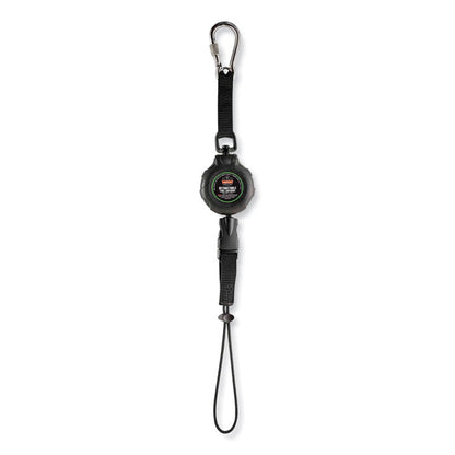 Squids 3001 Retractable Tool Lanyard with Choking-Loop Tool Tether + Carabiner Anchor, 2 lb Max Working Capacity, 48" Long