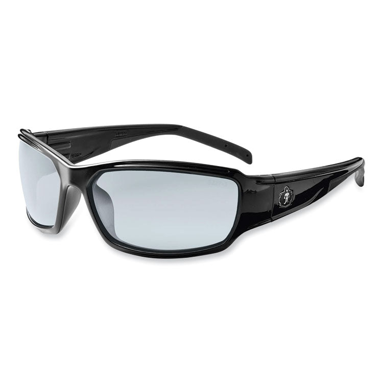Skullerz Thor Safety Glasses, Black Full Frame, Clear Dual I/O Anti-Fog Lens