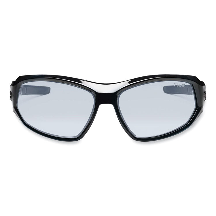 Skullerz Loki Safety Glasses/Goggles, Black Full Frame, Clear Dual Anti-Fog I/O Lens