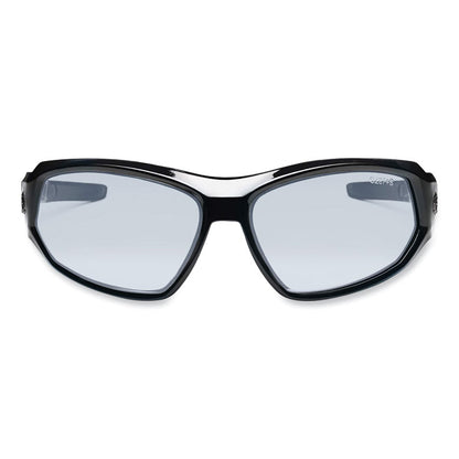 Skullerz Loki Safety Glasses/Goggles, Black Full Frame, Clear Dual Anti-Fog I/O Lens
