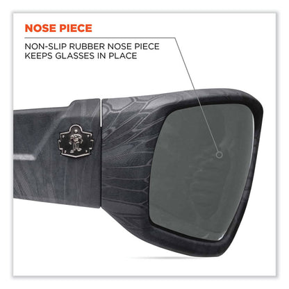 Skullerz Odin Safety Glasses, Kryptek Highlander Full Frame, Polarized Smoke Dual Lens