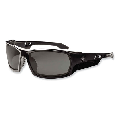 Skullerz Odin Safety Glasses, Black Full Frame, Polarized Smoke Dual Lens