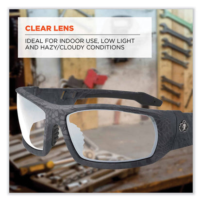 Skullerz Odin Safety Glasses, Fog-Off Technology, Kryptek Typhon Full Frame, Clear Dual Lens